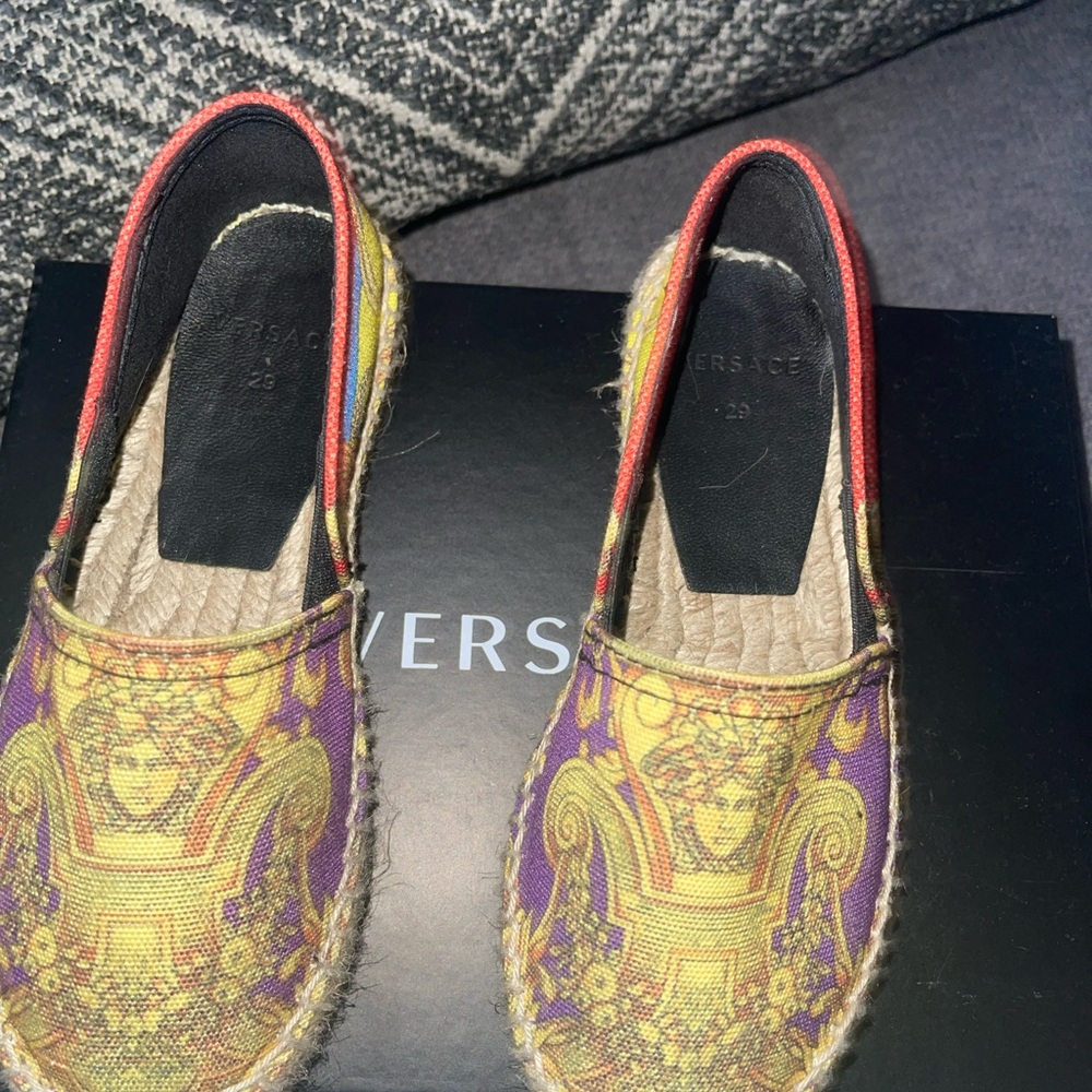 Girls size 29 Versace Espadrilles.
